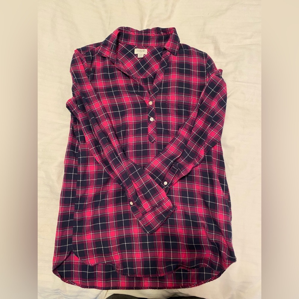 J crew popover flannel